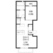 ラシーネ ルイ 北小岩の間取り画像