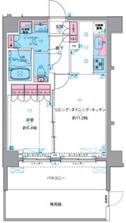 GENOVIA南千住Ⅵskygardenの間取り画像