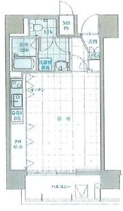 ヴィータローザ横浜吉野町の間取り画像