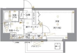 ユリカロゼ五反野の間取り画像