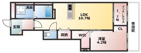 （仮称）湖南市三雲新築アパートA棟の間取り画像