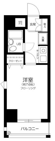 ネオアージュ八丁堀の間取り画像