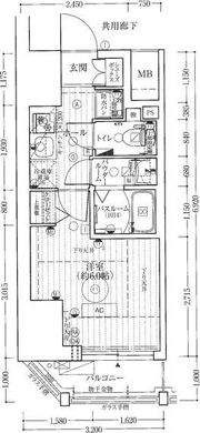 エステムコート心斎橋centralの間取り画像