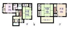 福田2丁目貸家の間取り画像