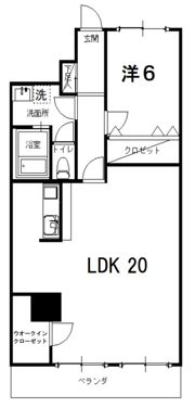 重信マンションの間取り画像