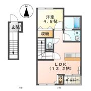 メイプル花堂北の間取り画像