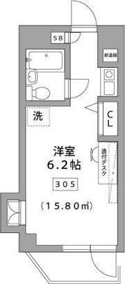 貝取学生会館の間取り画像