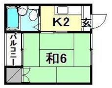 コーポ第一・第二此花の間取り画像