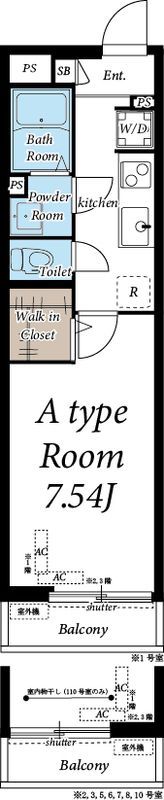 ヴィラ見沼代親水公園の間取り画像