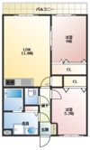 ラフィーネTAMAIⅡの間取り画像