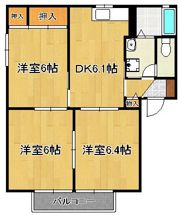 アーバンコーポ遠賀野 A棟の間取り画像