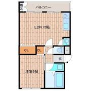 ハコス摂の間取り画像
