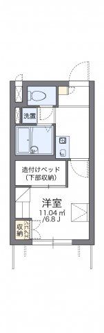 レオパレスハーナの間取り画像