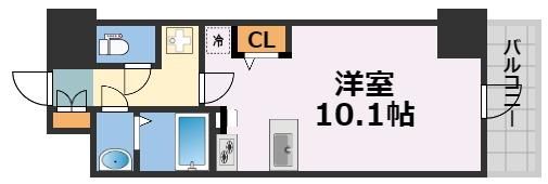 MELDIA CREST TAPP NAMBA-WESTの間取り画像