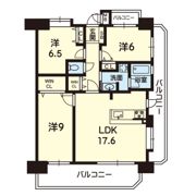 ｴｲﾙﾏﾝｼｮﾝ熊本駅東ﾏｰｸｳｴｽﾄ 1510号の間取り画像