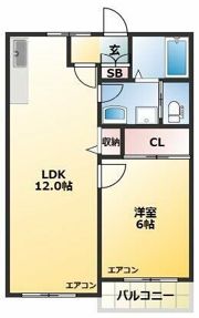 アパートメントハウスイマイの間取り画像