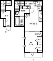 プラウドの間取り画像
