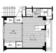 ビレッジハウス白野江1号棟の間取り画像