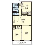 スカイハイツ楠の間取り画像