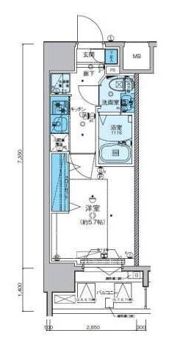 リヴシティ横濱新川町弐番館の間取り画像
