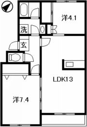トリヴァンベール戸坂の間取り画像