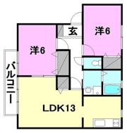 フェイスフル五番館 A棟の間取り画像