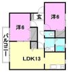 フェイスフル五番館 A棟の間取り画像