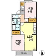 セジュール久万ノ台 B棟の間取り画像