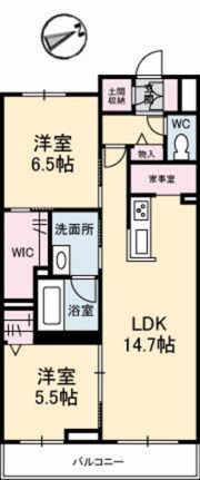 シャーメゾン天の辻の間取り画像