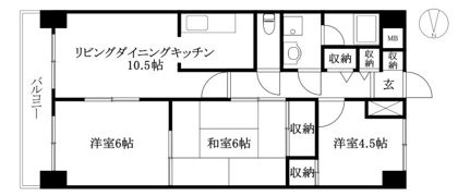 美沢レジデンスの間取り画像