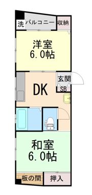 マンションコマツの間取り画像
