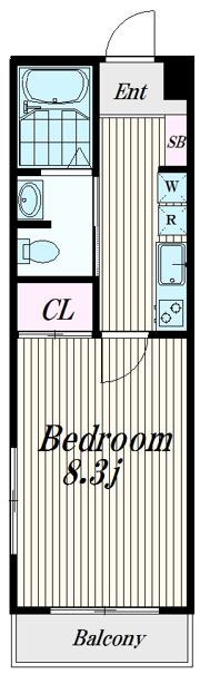 L・V・R Ⅲ（エルブイアールスリーハセガワ）の間取り画像