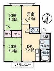 タカセコーポ D棟の間取り画像
