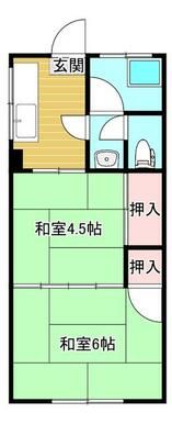原薗アパートの間取り画像