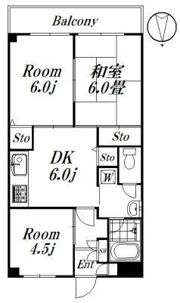 ヒルトップマンションの間取り画像