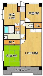 パークサイド萩原の間取り画像