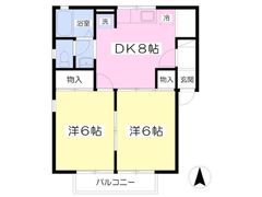 アルカディアBの間取り画像