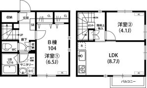 リブリ・カームコート恋ヶ窪の間取り画像