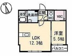 ラ・ヴィータ国富 弐番館の間取り画像