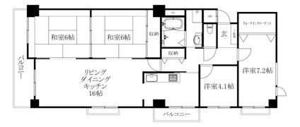 ロイヤルメゾン岩崎町の間取り画像