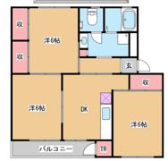 渦ケ森コーポ12号館の間取り画像