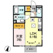 ブルーサファイア Aの間取り画像