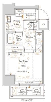 Log登戸Station／ログ登戸ステーションの間取り画像