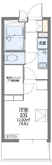 レオパレスプランタンの間取り画像