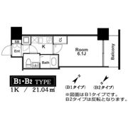 アドバンス西梅田ラシュレの間取り画像