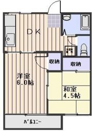 コーポハピネス A棟の間取り画像