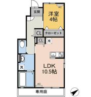 ミーティアB棟の間取り画像