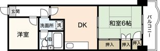 ライオンズマンション本川町の間取り画像