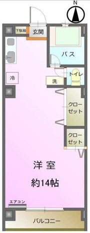 セザール三鷹の間取り画像