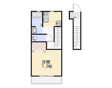 フルーリー中撫川B棟の間取り画像